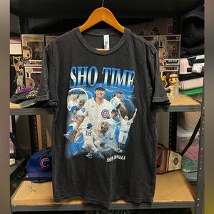 Chicago Cubs Shota Imanaga Sho Time Big Print Jim Beam Tee